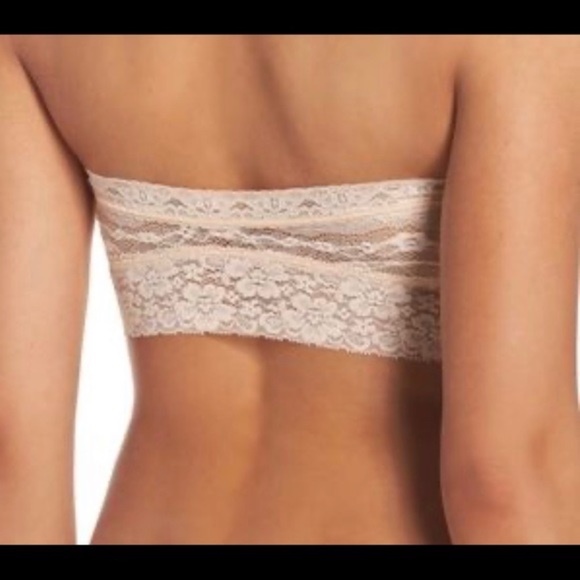 NWT Free People Lace Bandeau Bra Soft Pink - Picture 3 of 3
